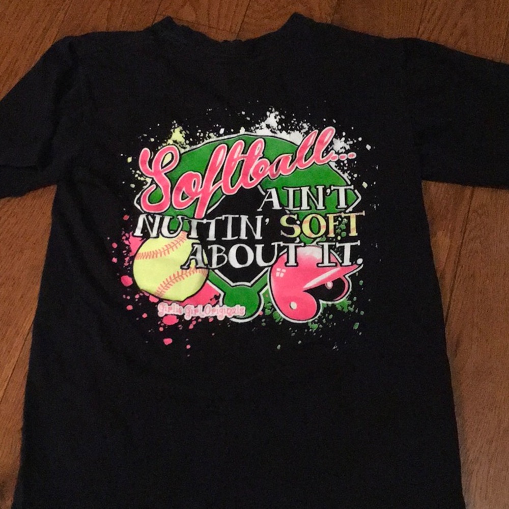 Girlie girl- Softball shirt - very cute!
